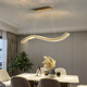 XMSJ Light Luxury Crystal Wohnzimmer Restaurant Kronleuchter LED Creative Atmospheric Bar Long Bankett Esszimmer Licht 2025 Neues Modell 1W 6623-80 cm-wuji Dimming