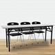 Haysdick HKCL-698 Office Meeting Atection Table Длинный складной стол заводской таблица тренировочная таблица дуб зерно 160*40*75