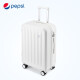 Pepsi (PEPSI) suitcase women's trolley case men's suitcase student universal wheels large capacity business trip password zipper leather case classic black 20 inches