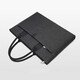 Meidu briefcase men's business handbag casual men's bag large capacity canvas computer bag conference document bag horizontal briefcase black 14 inches