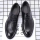 
Scarecrow Brock Derby Shoes Genuine Leather Soft Sole Leather Shoes Men's Business Official Casual Shoes British Wedding High-end Groom Shoes 1389 Black 40