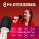 Sing it K song treasure small singing lark small dome wireless double duet Bluetooth microphone audio integrated microphone festival gift family children K song KTV recording small singing C10 black