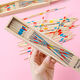 Classic wooden puzzle nostalgic picking sticks and picking parent-child game 80 picking sticks toys wooden interactive children's table bamboo sticks wooden picking sticks [5 boxes] about 150 pieces