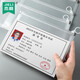 JIELI exam-specific stationery bag, transparent pencil bag, high school entrance examination, college entrance examination, postgraduate entrance examination paper document bag, plastic a4 zipper admission ticket storage bag, custom logo A4 large size/4 pack