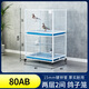 Pigeon cage thickened and encrypted to prevent mice and weasels, matching cage, carrier pigeon, racing pigeon observation cage, household breeding pigeon cage 80A single layer (with wheels) Jilin Heilongjiang Anhui