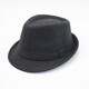 Gardenia hat men's spring and autumn hat men's hat winter woolen warm autumn and winter middle-aged and elderly jazz hat winter old man hat gray leather edge