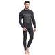 SBART 3MM velvet wetsuit for men, thermal clothing, cold-proof clothing, windproof snorkeling suit, swimsuit, terry cloth, adult wet suit, 3mm black M