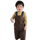 Warm winter outdoor three-proof suspender style down pants for boys and girls 2024 winter baby warm overalls light purple - pre-sale 8 days 90 cm