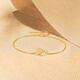 Saturday Fortune Yellow 18K Gold Bracelet Women's Sunset Camellia Gold Bracelet Birthday Gift C0713185 16+3cm