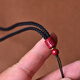 Mochi cinnabar six-character mantra pendant lanyard hand-woven purple gold sand Buddha amulet rope for men and women simple neck hanging necklace rope red rope cinnabar six-character mantra lanyard