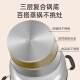 九阳（Joyoung）蒸锅26cm三层蒸锅复合底不锈钢汤锅家用蒸馒头包子高拱盖ZGH2601
