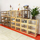 Original Heart Like Snow can be stacked with solid wood shoe boxes, transparent sneaker storage boxes, blind boxes, wooden Bubble Mart display boxes, cherry wood + tempered glass display boxes, single
