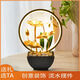 Feng shui rotating water ornaments to generate wealth and circulating water creative lotus pond moonlight living room office study opening gift lotus pond moonlight # 011 upgraded version