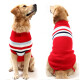 Hanhan Pet Dog Clothes Dog Clothes Pet Clothes Autumn and Winter Dog Sweatshirt Sleeveless Medium and Large Dog Sweater Golden Retriever Satsuma Border Collie Husky Dog Sweater Large Dog Clothes Red No. 20 Suitable for 20-40Jin [Jin equals 0.5kg] dogs