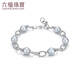 Lukfook Jewelry True Me Series Platinum 950 Seawater Pearl Platinum Bracelet as Gift GJT1TBB0005 Total Weight 13.12 Grams