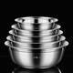 Sansi Steel (SSGP) 316 stainless steel basin food grade thickened household soup basin vegetable basin soup plate 5 pack