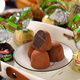 Russian imported pure cocoa butter Irish cream brandy liqueur truffle shaped chocolate bagged snacks brandy truffles 150gX2 bags