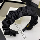 Zhuxi headband women's high-end fashionable high-ceiling Hong Kong style face wash headband hairpin 2025 new headwear pressed hair pleated headband black