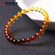 Jade Natural Amber Blood Amber Gold Amber Gradient Rainbow Bracelet Necklace with Certificate Natural Amber Rainbow Bracelet Bead Diameter 7mm