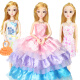 Ochijia Dream Doll 3D Real Eyes Fashion Dress Up Doll Doll Princess Set Gift Box Children's Play House Girl Toy Birthday Gift