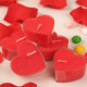 Green reed heart-shaped candle rose petals set wedding room layout Valentine's Day birthday confession proposal decoration red