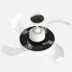 OPPLE American simple retro restaurant fan lamp ceiling fan lamp invisible fan blade bedroom living room room remote control lamps send remote control to enjoy the wind