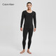Calvin Klein Christmas Gift CK Thermal Gravity Thermal Underwear Zodiac Year New Year Red Sweat-wicking and Heating Autumn Clothes as You Like AD0002-UB1-Men's Thermal Trousers Truffle Black L