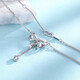 Mengjinyuan platinum necklace sweetheart bow platinum set chain romantic heart clavicle chain women's gift