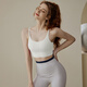 KEJIMITAO Sports Bra Women's Pilates Training Fitness Vest Bra External Shockproof Running Yoga Wear Beautiful Back Bra Light Ivory L