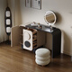 Dingzhou makeup dressing table Italian minimalist design storage cabinet bedroom modern simple retractable high-end desk makeup table 100CM dressing table + makeup stool