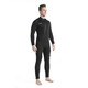 OUZO men's 5MM thickened one-piece wetsuit swimsuit winter swimming warm sun protection surfing suit jellyfish suit snorkeling equipment men's black M