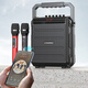 SANSUI Portable portable karaoke audio mobile belt outdoor high-power integrated KTV square dance audio small live broadcast speaker karaoke double wireless microphone stereo sound effect + dual microphone + sound card sound effect