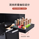 Qilong makeup box, large capacity trolley box for professional makeup artists, password-protected storage tool box for nail art and embroidery artists, all-black password lock, extra height model, detachable wheels