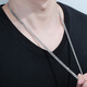 Jin Duoxi Valentine's Day Gift PT950 Platinum Men's Necklace Domineering Horsewhip Platinum Necklace Boss Chain Men's and Women's Hot Selling Approximately 19.54g Length Approximately 50cm Thickness Approximately 3mm
