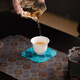 Su's Ceramic Kung Fu Tea Coasters, National Trendy Taiwan Brocade Coasters, 8 Pack 9*9cmJ0609