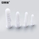 Ansery Plastic Expansion Tube Screw Expansion Plug Anchor Expansion Screw Bolt White M8 37mm 500 Pack 24370