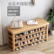 Ganzhou Nankang Furniture City Shoe Rack Home Nordic All Solid Wood Shoe Cabinet Rack Home Door Shoe Changing Stool Entry Now Completely Equipped Log Color Erzeng 60cnn All Solid Wood
