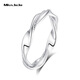 Miss JuJu Platinum Möbius Ring Men's PT950 Platinum Simple Plain Ring 10# 2.2-2.4g