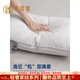 MAITIXUAN Light Luxury Brand 100 Long-length cotton down pillow cervical vertebrae protection sleep pillow cotton goose velvet pillow core one package [low pillow, about 6CM under the pillow]