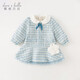 David Bella children's dress autumn and winter girls small fragrant skirt baby plus velvet princess dress winter