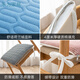 Qiaorui thickened cushions, soft butt cushions, office student classroom dormitory stools, butt chair cushions, car seat cushions, Dutch velvet gray, non-slip bottom + straps, 35*35cm* thick, about 4cm, suitable for student chairs