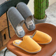 Lidani (TZLDN) indoor cotton slippers men's anti-slip autumn and winter cotton home men's home couple woolen slippers gray 42-43