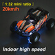 132 mini full-scale remote control car charging off-road car RC high-speed drift racing boys and children toys 1 s638 green
