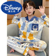 迪士尼（Disney）官方授权纯棉儿童睡衣春秋季男童宝宝长袖薄款青少年中大童全棉家 6621-熊猫男童 170 L码身高160-165CM