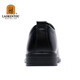 LAORENTOU leather shoes for men, business casual shoes, spring and autumn breathable, wear-resistant, non-slip leather shoes for men, black 41