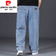 Pierre Cardin extra-large jeans men's spring and autumn style plus fat and enlarged sports men's trousers loose straight fat men's trousers light blue 9904 style 34 waist 2 feet 7150-160 Jin Jin is equal to 0.5 kg