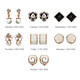 Dairuo 925 silver earrings, one week exaggerated and versatile, slimming and high-end earrings, practical as a birthday gift for your girlfriend