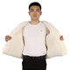 Xinuan Northeast Old Sheepskin Jacket Men's Genuine Leather Jacket Fur-In-One Sheep-Shear Thick Autumn and Winter Women's Genuine Sheepskin Cotton-padded Jacket White Fur-In-One Sheepskin Jacket XL Suitable for 110-125 Jin Jin equals 0.5 kg