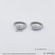 Haibaolou PT950 platinum earrings, platinum earrings with side carvings, snake earrings, 3.85g pair
