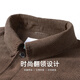 Mark Huafei Corduroy Premium Lapel Jacket Men's Autumn and Winter New Youth Trendy Plush Jacket Brown Brown 318 L (175)